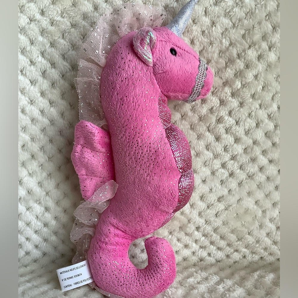 Aurora World Plush Pink Seahorse Stuffed Animal Toy